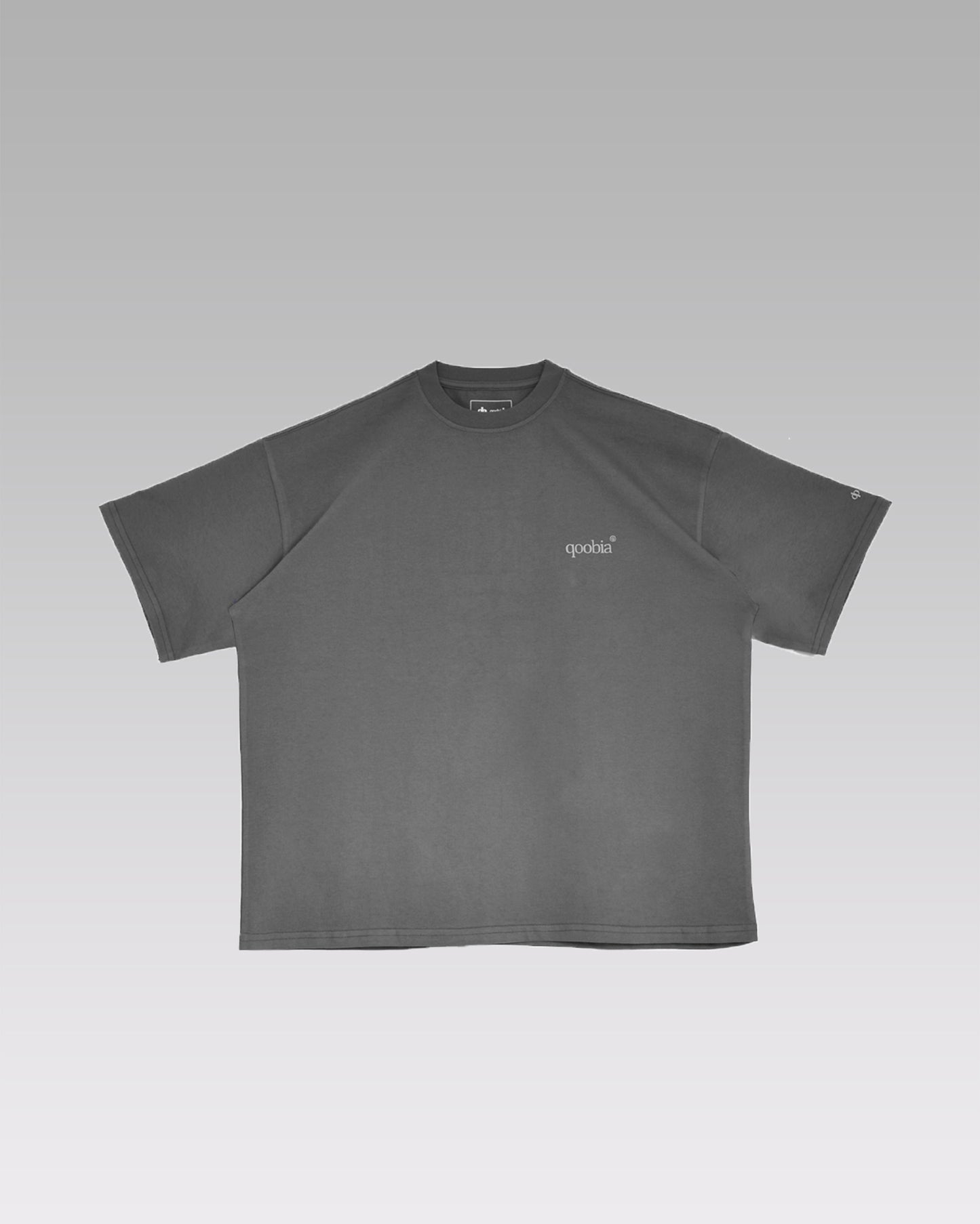 GREY OVERSIZE CROPPED T-SHIRT