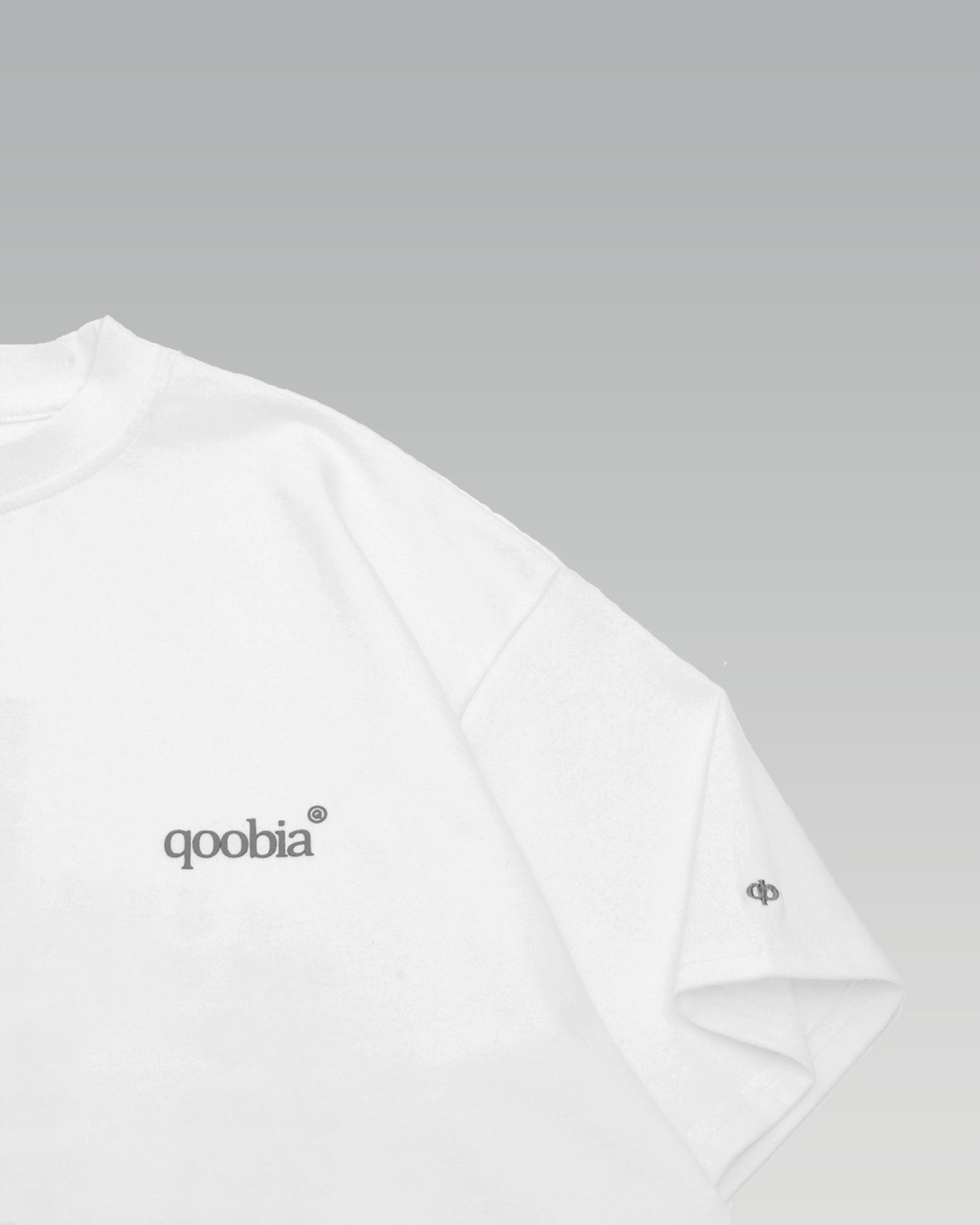 WHITE OVERSIZE CROPPED T-SHIRT